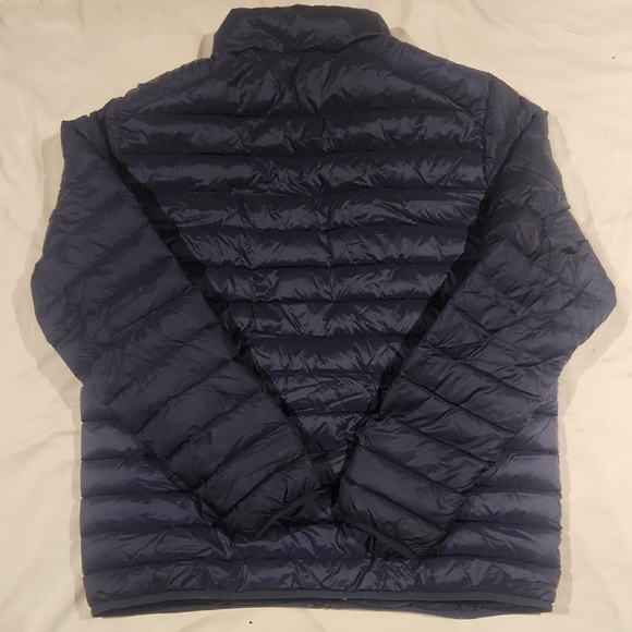 Men's Navy Blue Puffer Jacket - Picture 8 of 8